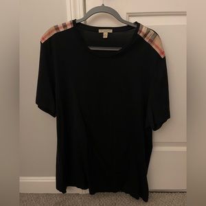 Black Burberry T-Shirt, Size XXL but fits like an XL, Like-new Condition